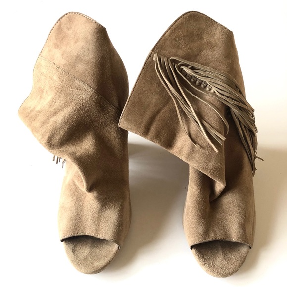 Dolce Vita Shoes - Dolce vita chunky heel suede open toe booties
